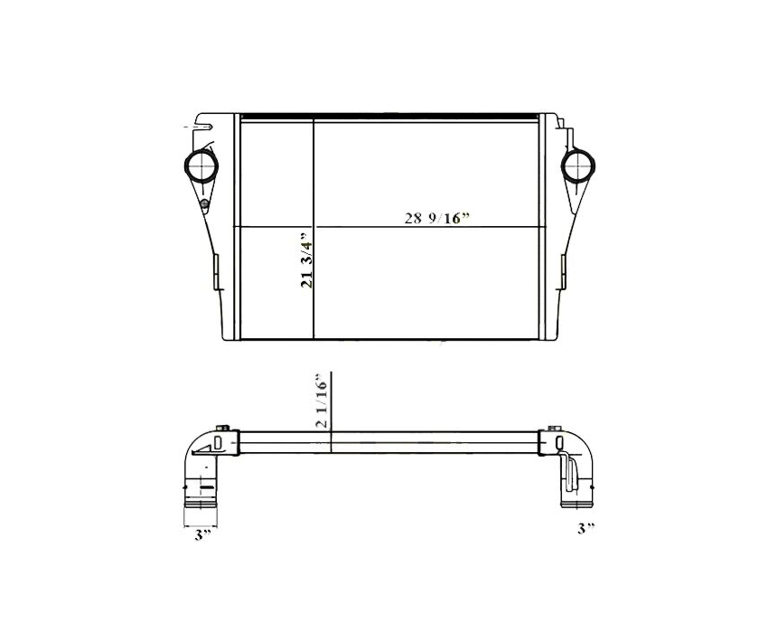 Freightliner M2 Business Class Charge Air Cooler