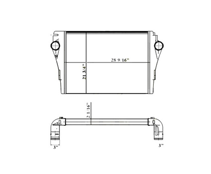 Freightliner M2 Business Class Charge Air Cooler